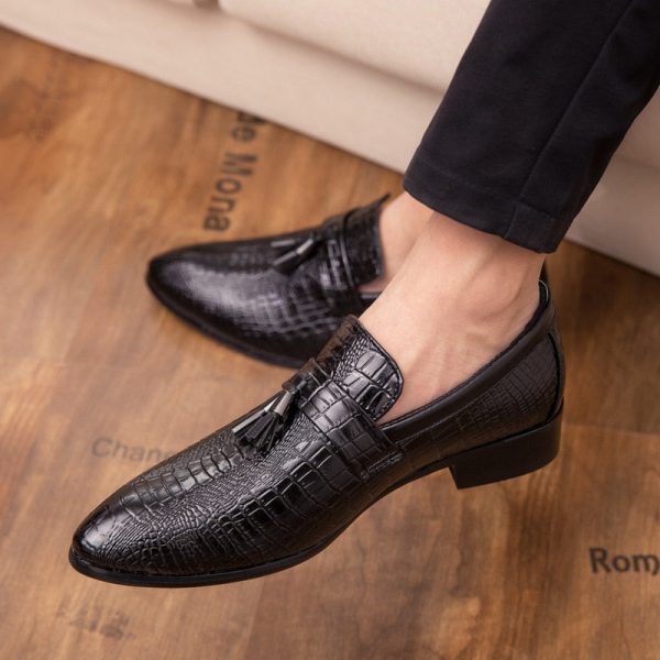 Men's fashion Tassel Soft Moccasins Mens Genuine Leather Casual Loafers Outdoor Driving Flats Shoes - Image 5