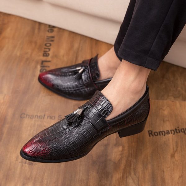 Men's fashion Tassel Soft Moccasins Mens Genuine Leather Casual Loafers Outdoor Driving Flats Shoes - Image 2