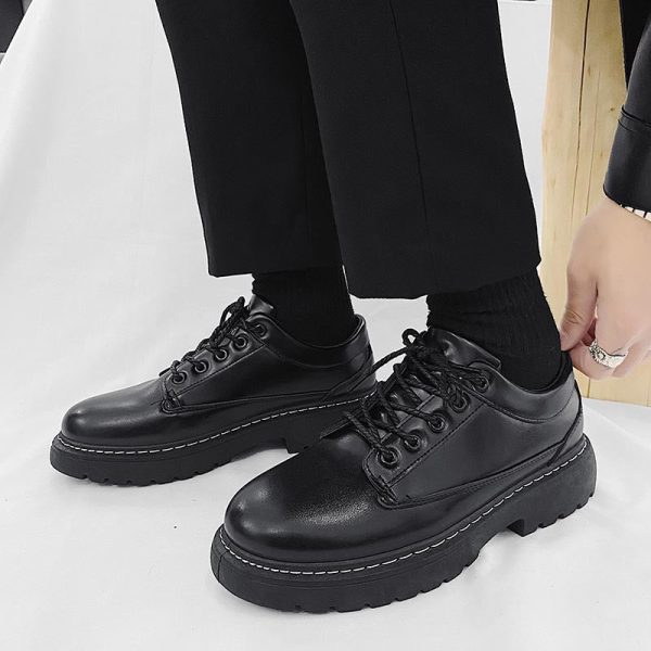 Men's leather shoes cross-border experts spring new business low-top small leather shoes youth casual shoes shoes - Image 2