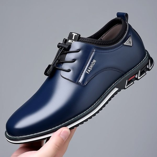 Men Dress Shoes for Men Lace Up Oxfords Black Leather Business Shoes Comfortable Luxury Men Shoes Plus Size Footwear - Image 6