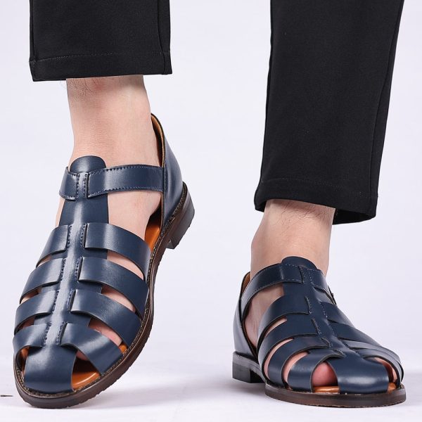 Men's Leather Sandals Men Trendy Summer Roman Shoes Mens Casual Comfortable Soft Beach Footwear Flats EUR Sizes 38-48 - Image 7