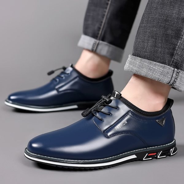 Men Dress Shoes for Men Lace Up Oxfords Black Leather Business Shoes Comfortable Luxury Men Shoes Plus Size Footwear - Image 4