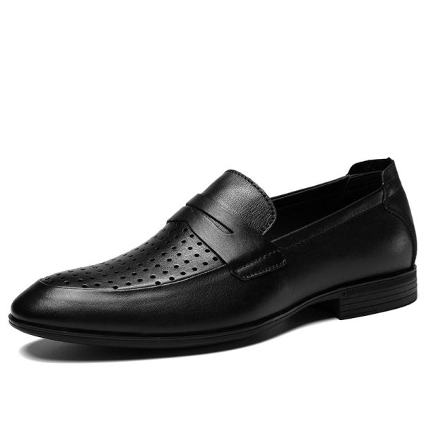 Luxury Genuine Leather Mens Shoes Top Quality Casual Business Shoes Daily Loafers Black Dress Shoes Mocassin Homme Big Size36-49 - Image 7