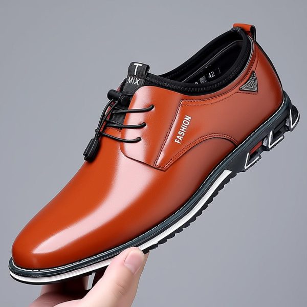 Men Dress Shoes for Men Lace Up Oxfords Black Leather Business Shoes Comfortable Luxury Men Shoes Plus Size Footwear - Image 7