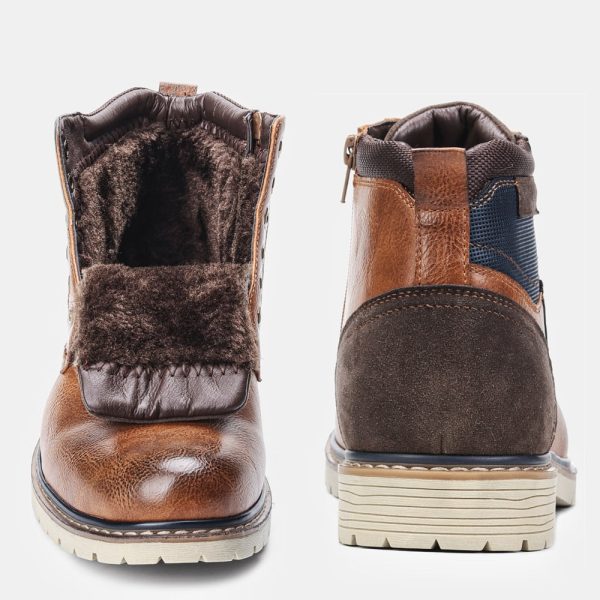 Men's Winter Shoes Warm Comfortable Non-Slip Men Winter Boots - Image 4