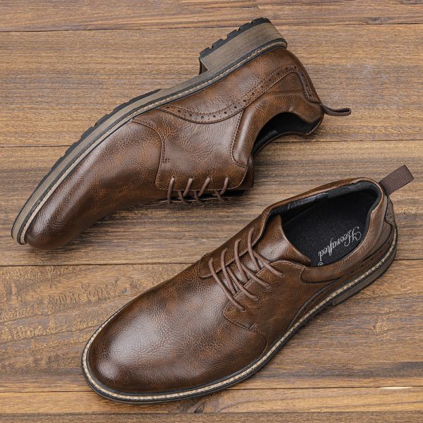 40~46 Casual Shoes Men Fashion Brand Comfortable  Leather Shoes Men #Al726