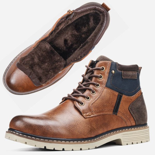 Men's Winter Shoes Warm Comfortable Non-Slip Men Winter Boots - Image 2