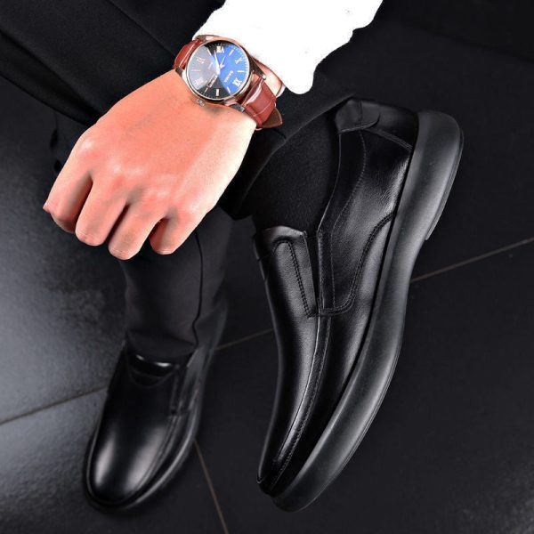 New Black Shoes Men Loafers Breathable Soft Moccasins Man High Quality Casual PU Leather Boat Shoes Men Flats Male Driving Shoes - Image 3