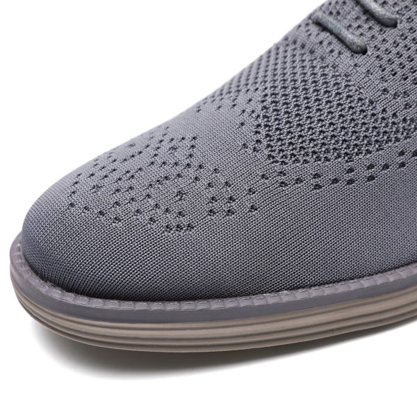 Breathable Knitted Mesh Casual Shoes Lightweight Smart Casual Shoes Office Work Footwear Men Shoes - Image 5