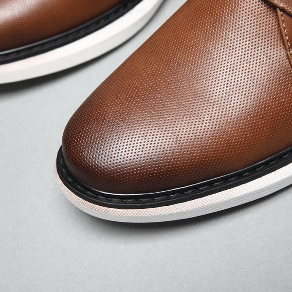 Spring/Summer New Men Shoes Comfy Luxury Brand Men Casual Shoes Lace Up Business Style Dress Shoes Men Shoes - Image 4