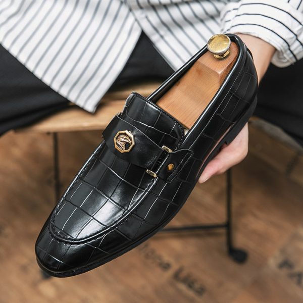 New Black Loafers Men Slip-On Round Toe Fashion Mens Dress Shoes Wedding Shoes for Men Size 38-47 - Image 10