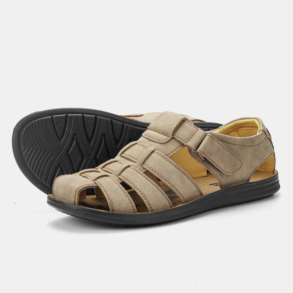 Leather Men Sandals Casual Beach Comfortable Sandals Summer Shoes - Image 9