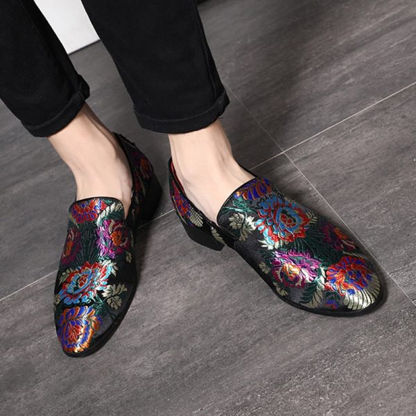 Men's Casual Shoes Mens Comfortable Driving Loafers Light Moccasins Men Retro Embroidery Party Wedding Flats EUR Sizes 38-48 - Image 5