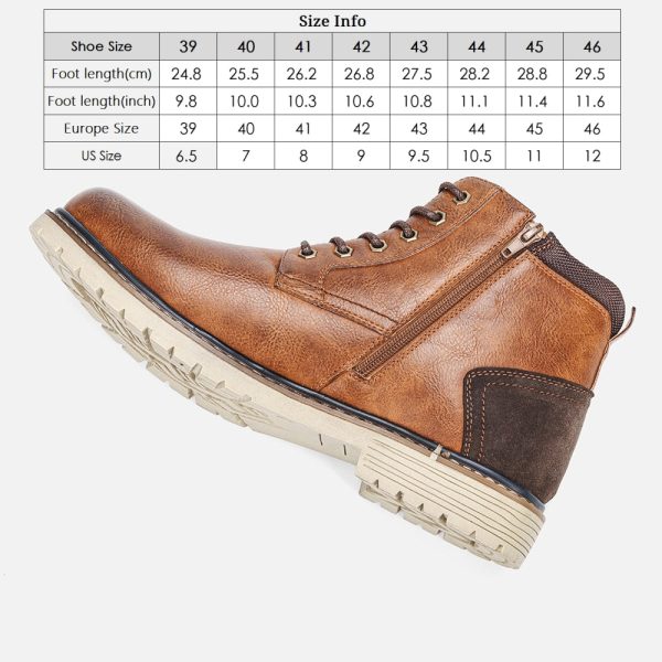 Men's Winter Shoes Warm Comfortable Non-Slip Men Winter Boots - Image 3