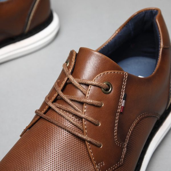 Spring/Summer New Men Shoes Comfy Luxury Brand Men Casual Shoes Lace Up Business Style Dress Shoes Men Shoes - Image 5