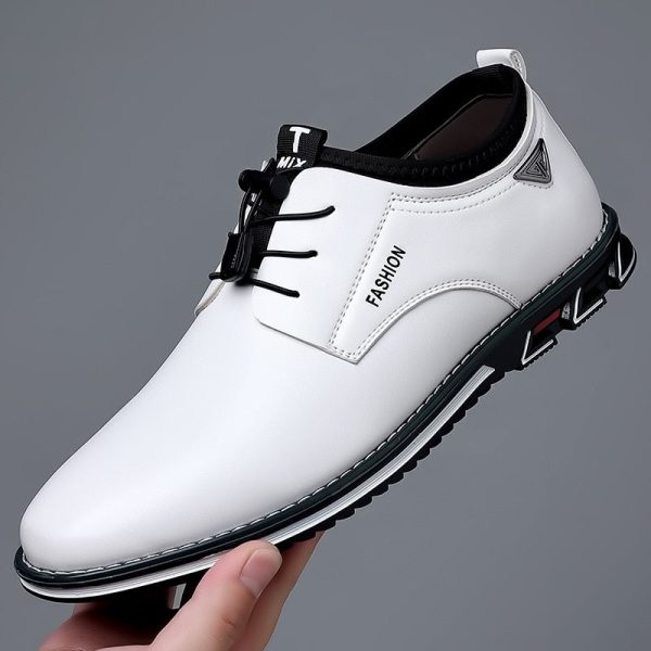 Men Dress Shoes for Men Lace Up Oxfords Black Leather Business Shoes Comfortable Luxury Men Shoes Plus Size Footwear - Image 8