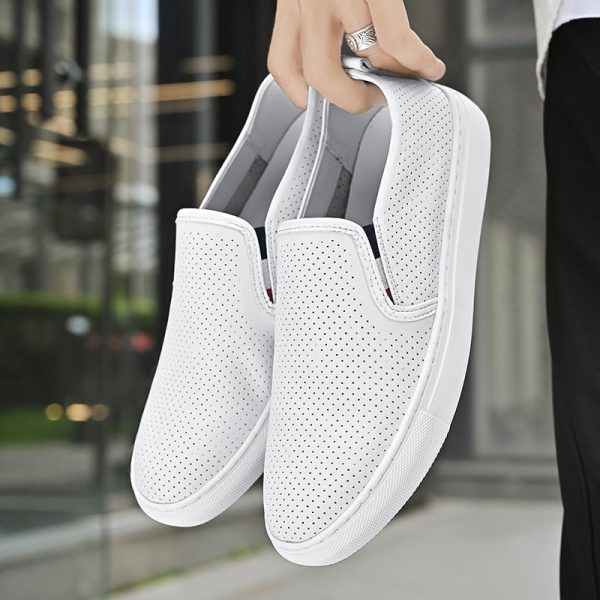 Genuine Leather Slip On Men Casual shoes Luxury Designer Handmade Loafers Men Fashion all-match Mocassin High Quality Mens shoes - Image 2