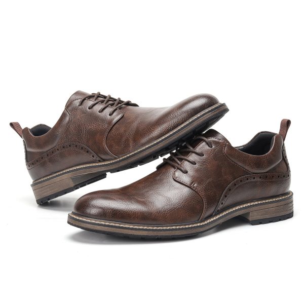 40~46 Casual Shoes Men Fashion Brand Comfortable  Leather Shoes Men #Al726 - Image 4