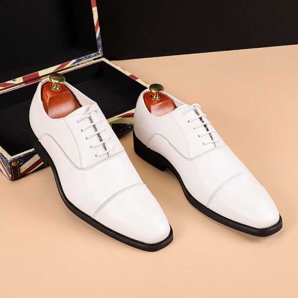 Men's Classic British Business Leather Shoes Mens Retro Derby Shoe Dress Office Flats Men Wedding Party Oxfords EU Size 37-48 - Image 7