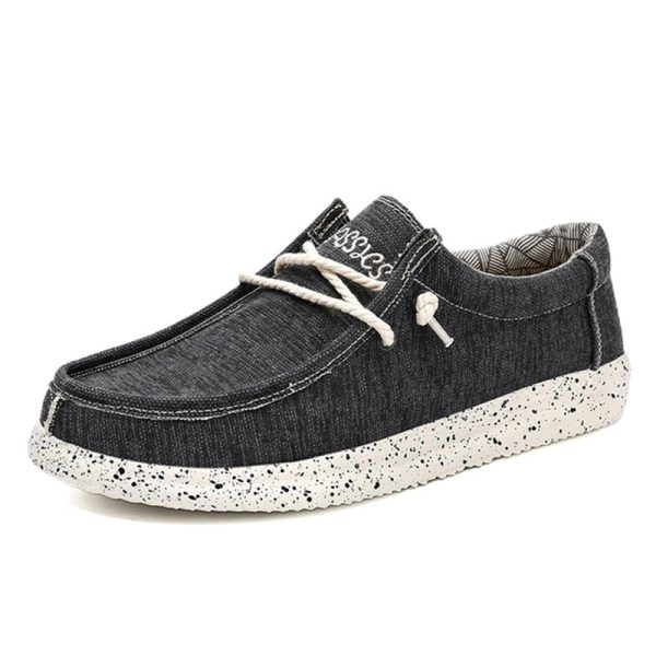 New Summer Men's Canvas Shoes Comfortable Soft Men's Shoes Breathable Men Vulcanized Shoes Slip Wear Men's Casual Flat Shoes - Image 6