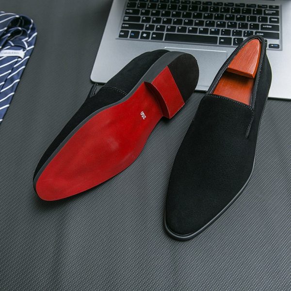 Loafers Red Bottom Shoes for Men Party Slip-On Breathable Brown Black Shoes for Men with Free Shipping Size 38-48 Dress Shoes - Image 6