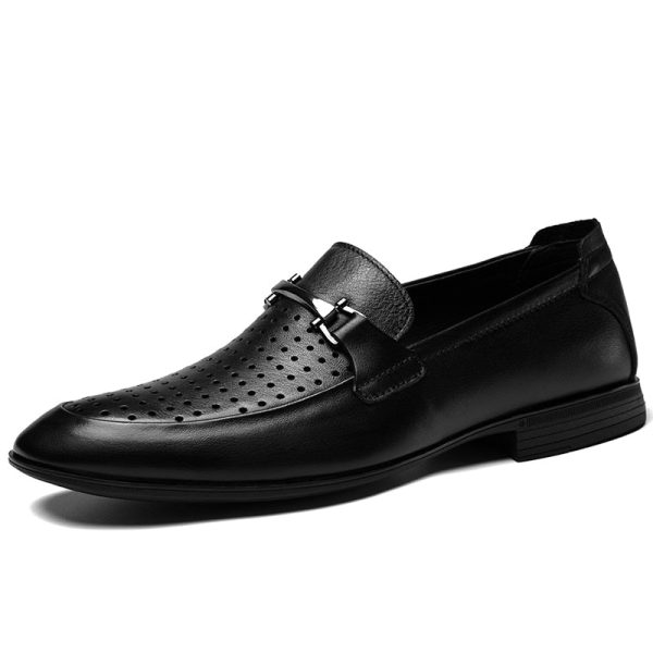 Luxury Genuine Leather Mens Shoes Top Quality Casual Business Shoes Daily Loafers Black Dress Shoes Mocassin Homme Big Size36-49 - Image 6