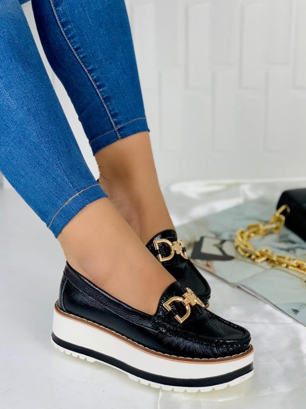 Urban Edge Black Loafers - Image 2